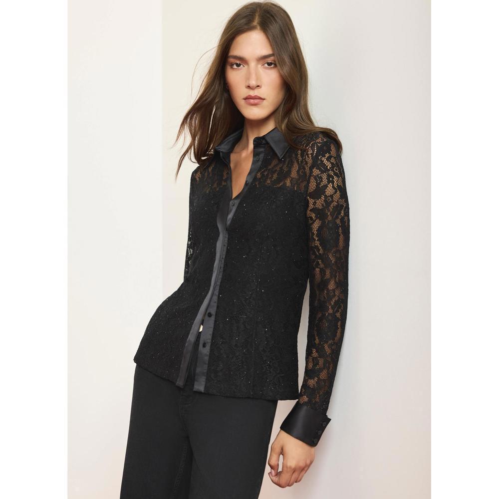 Mint Velvet Lace Detail Shirt